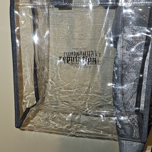Taylor Swift Reputation Stadium Tour Clear Tote Bag Authentic Official Merch - Picture 4 of 7
